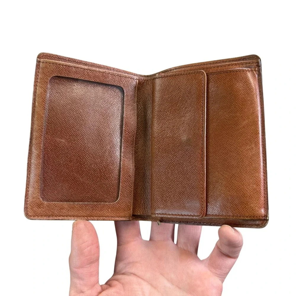 Louis Vuitton Vintage Monogram Bifold Portovier or Porte-Billets Identity Wallet